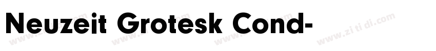 Neuzeit Grotesk Cond字体转换